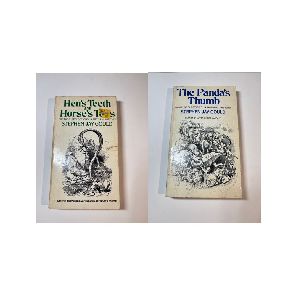 2 Books by Stephen Gould: Panda's Thumb & Hen's Teeth and Horse's Toes